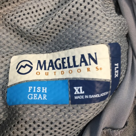 Magellan Outdoor Fish Gear Flex‎ Mens Shorts XL Gray Fish River Lake - Picture 5 of 10